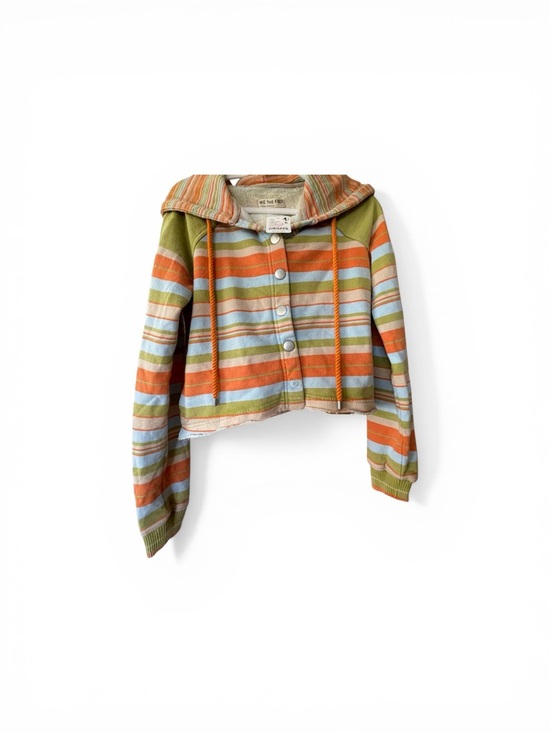 We The Free Sweaters - NWT We The Free Striped Hooded sweatshirt in Green, Orange & Blue